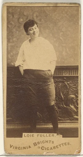 Loie Fuller, from the Actors and Actresses series (N45, Type 1) for Virginia Brights Cigarettes