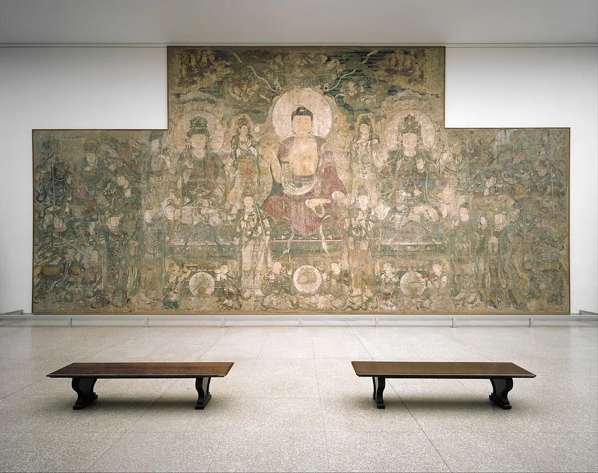元 廣勝寺 藥師佛法會圖壁畫|Buddha of Medicine Bhaishajyaguru (Yaoshi fo) — Unknown