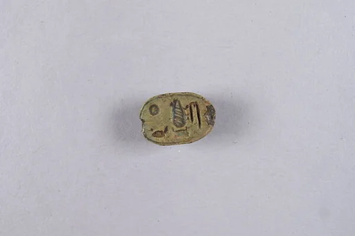 Scarab with hieroglyphs
