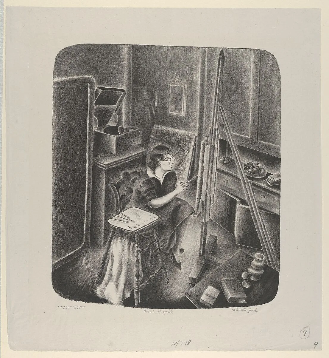 Artist at Work — Minnetta Good|WPA