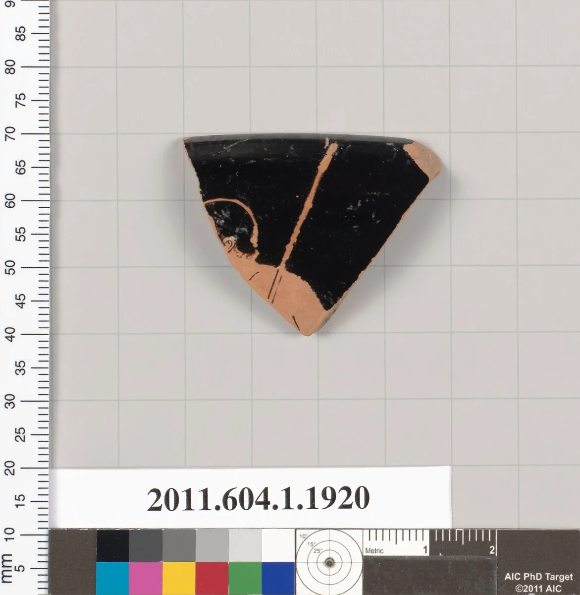 Terracotta rim fragment of a kylix (drinking cup) — Unknown