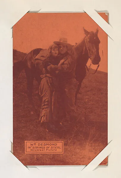 Wm. Desmond in "Strings of Steel" from Western Stars or Scenes Exhibit Cards series (W412) — Unknown
