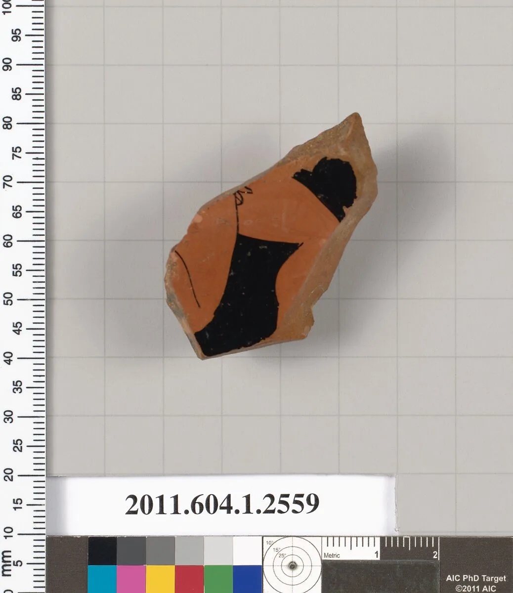 Terracotta fragment of a kylix (drinking cup) — Unknown