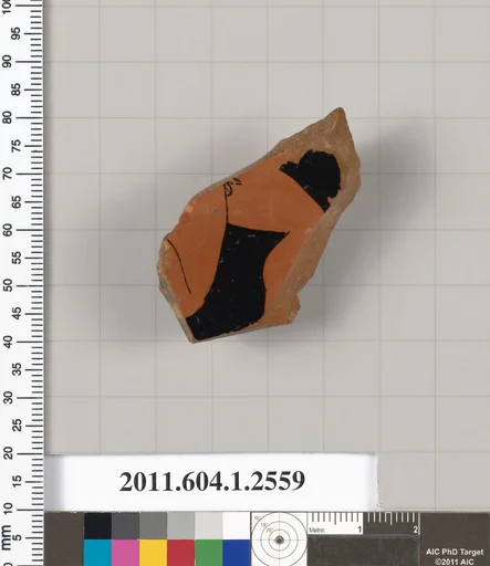 Terracotta fragment of a kylix (drinking cup)