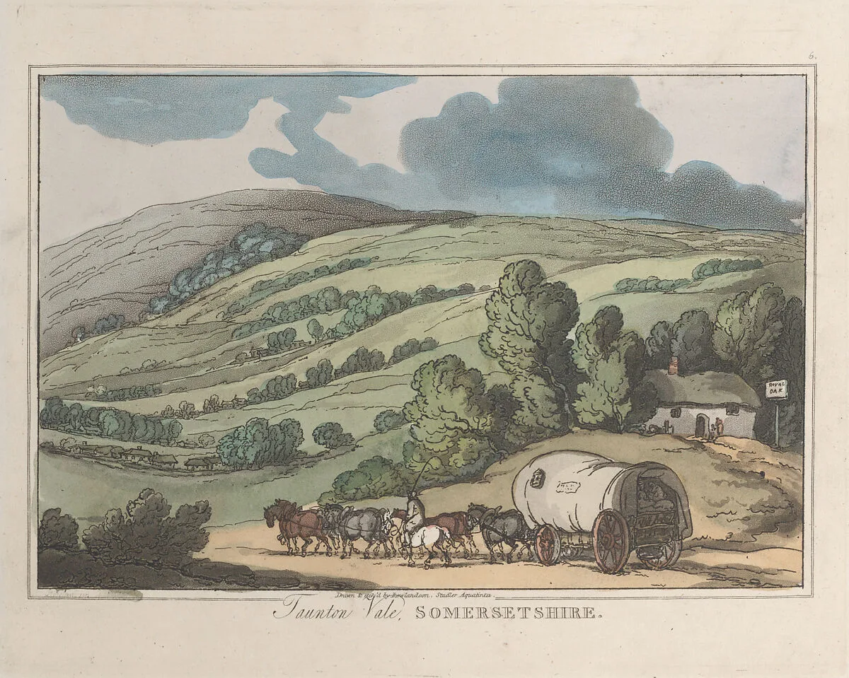 Taunton Vale, Somersetshire — Joseph Constantine Stadler|Thomas Rowlandson
