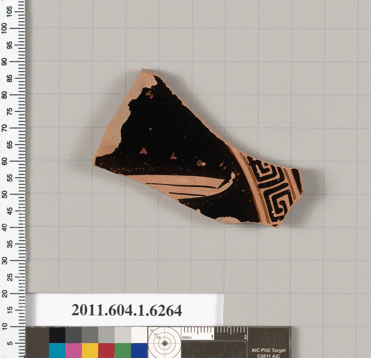 Terracotta fragment of a kylix (drinking cup) — Unknown