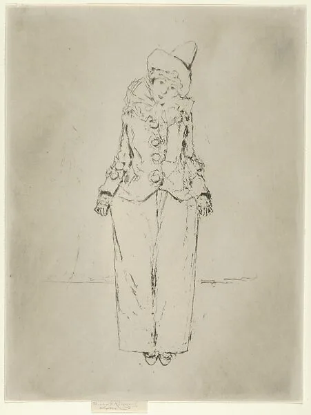 Pierrot en Pied, Portrait of the Lady A. C. — Théodore Roussel