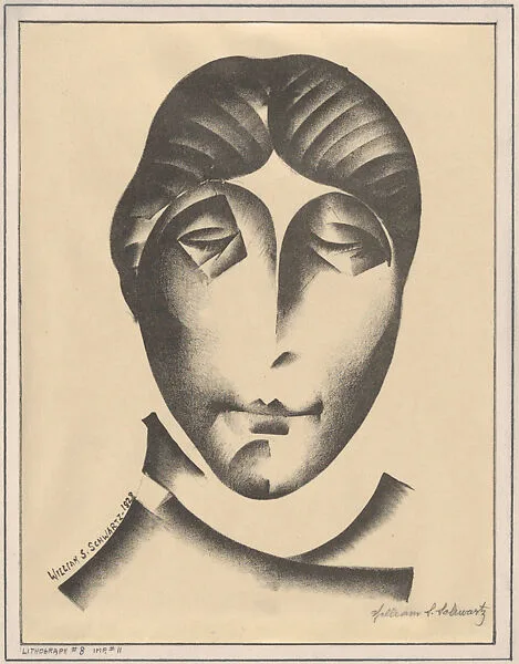 Face (Lithograph #8) — William Samuel Schwartz