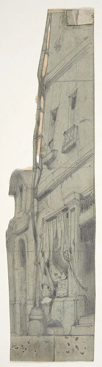 Design for a Stage Set at the Opéra, Paris — Eugène Cicéri