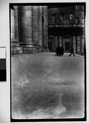 [Pedestrians in Square, St. Peter's, Rome, Italy]