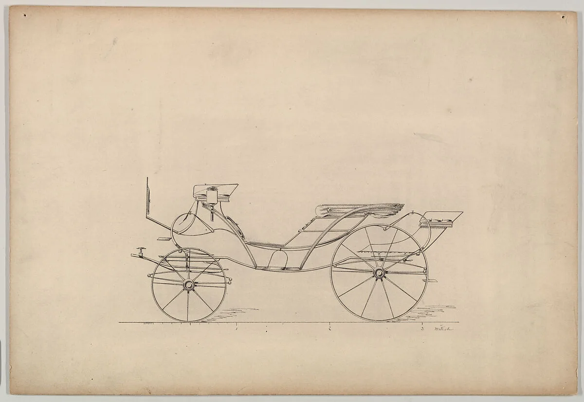 Design for Eight Spring Victoria (unnumbered) — Brewster & Co.