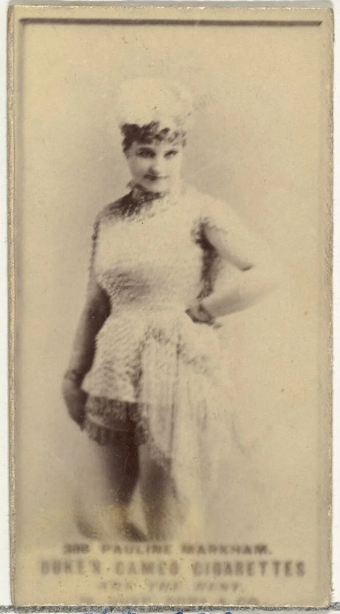Card Number 388, Pauline Markham, from the Actors and Actresses series (N145-5) issued by Duke Sons & Co. to promote Cameo Cigarettes — W. Duke, Sons & Co.