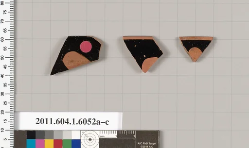 Terracotta rim fragments of kylikes (drinking cups)