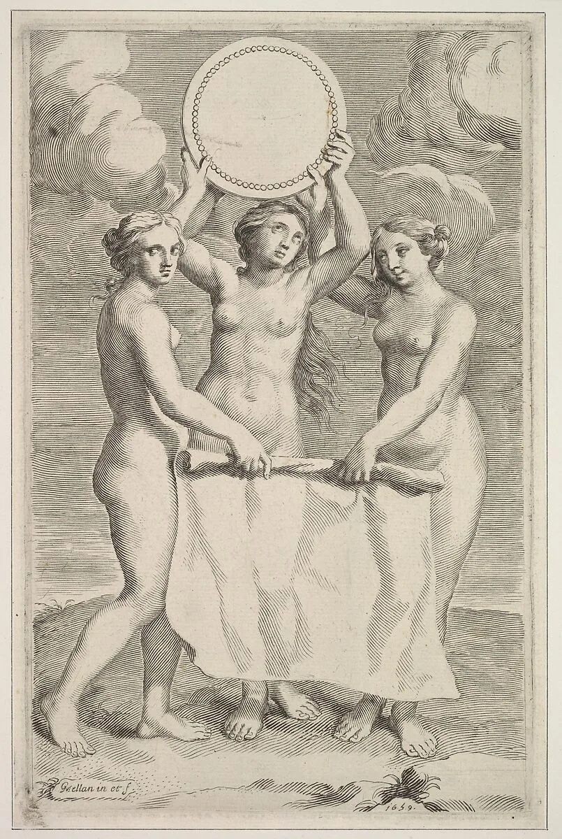 The Three Graces — Claude Mellan