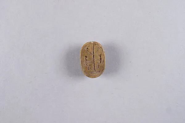 Scarab with monkeys climbing a palm tree (New Year's wish) — Unknown