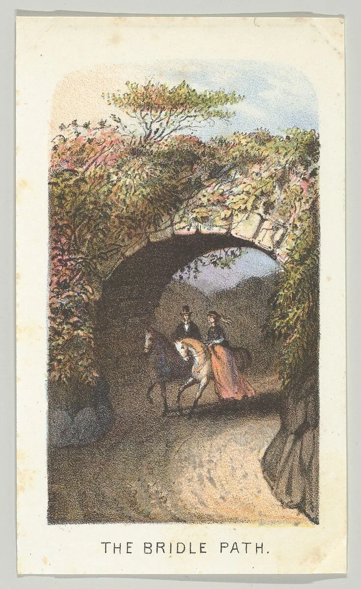 The Bridle Path, from the series, Views in Central Park, New York, Part 2 — Louis Prang & Co.
