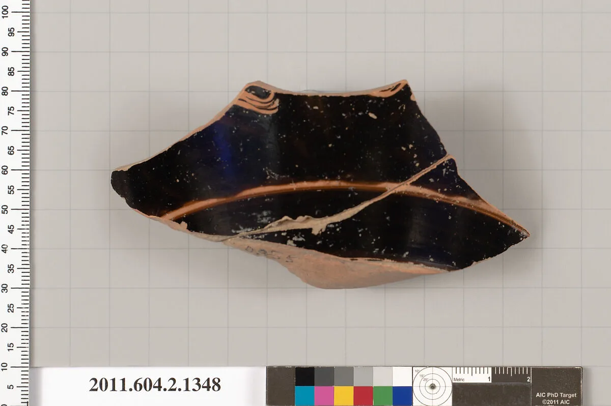 Terracotta fragment of a skyphos (deep drinking cup) — Unknown
