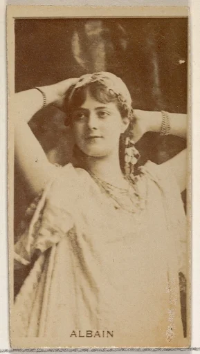 Albain, from the Actors and Actresses series (N45, Type 8) for Virginia Brights Cigarettes