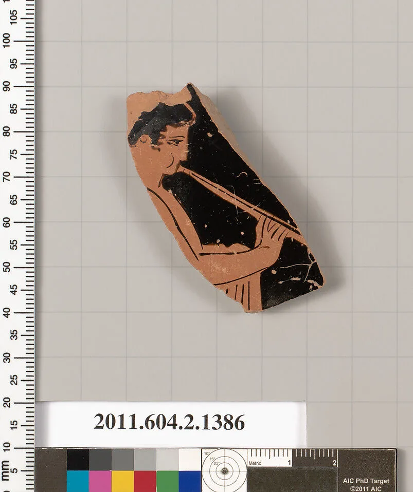 Terracotta fragment of a skyphos (deep drinking cup) — Unknown