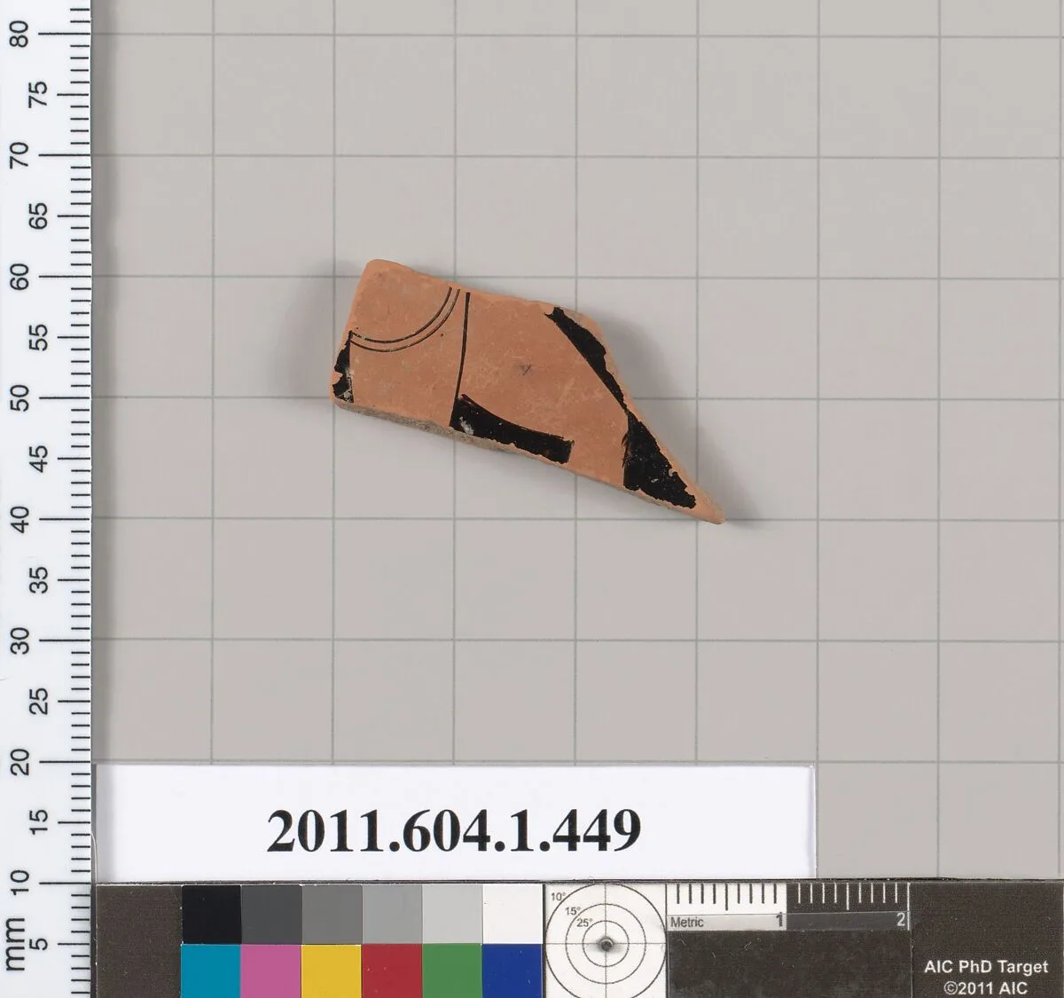 Terracotta fragment of a kylix (drinking cup) — Unknown