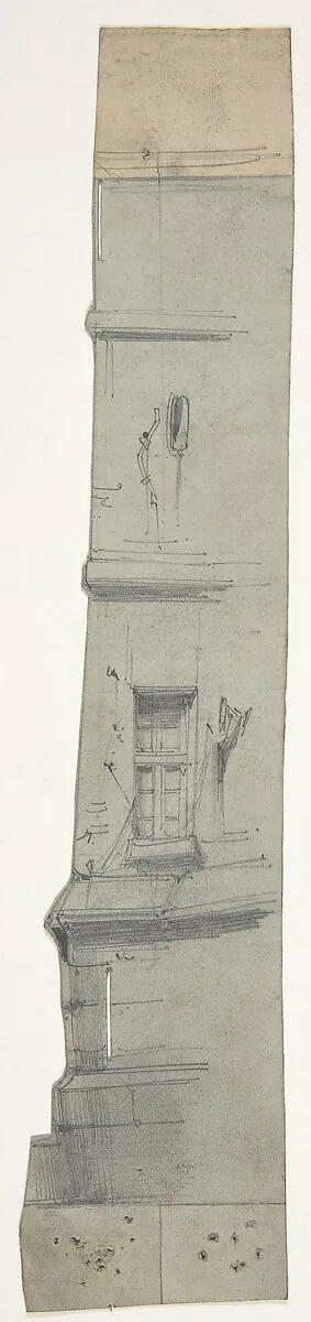 Design for a Stage Set at the Opéra, Paris — Eugène Cicéri