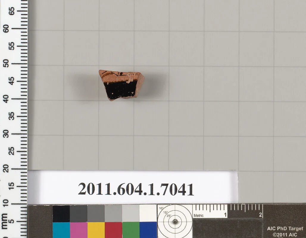 Terracotta fragment of a kylix (drinking cup) — Unknown