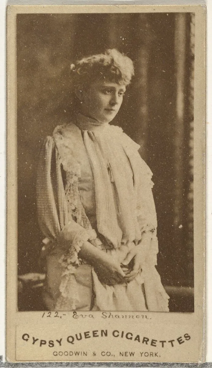 Eva Shannon, from the Actors and Actresses series (N171) for Gypsy Queen Cigarettes — Goodwin & Company