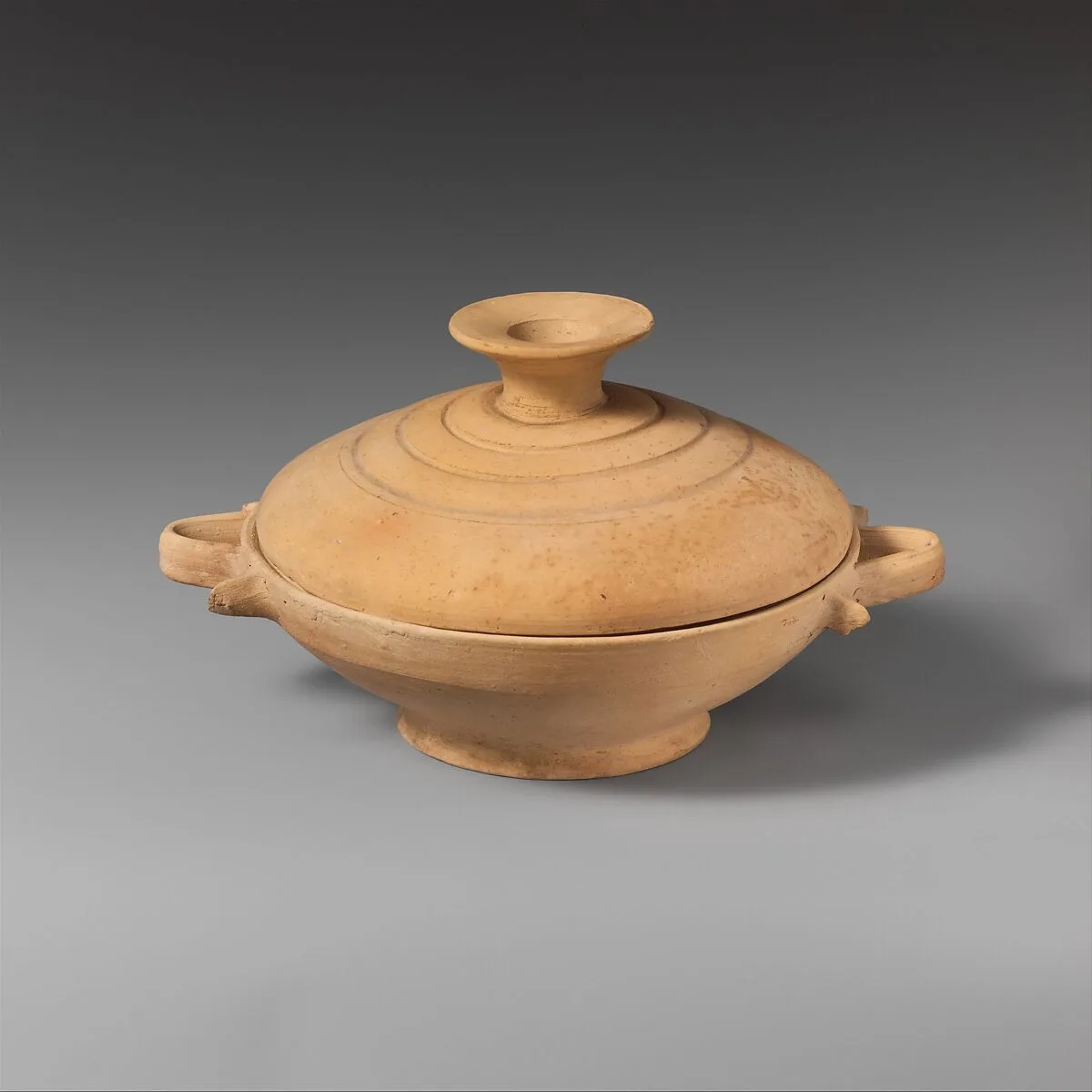 Terracotta lekanis (dish) with lid — Unknown