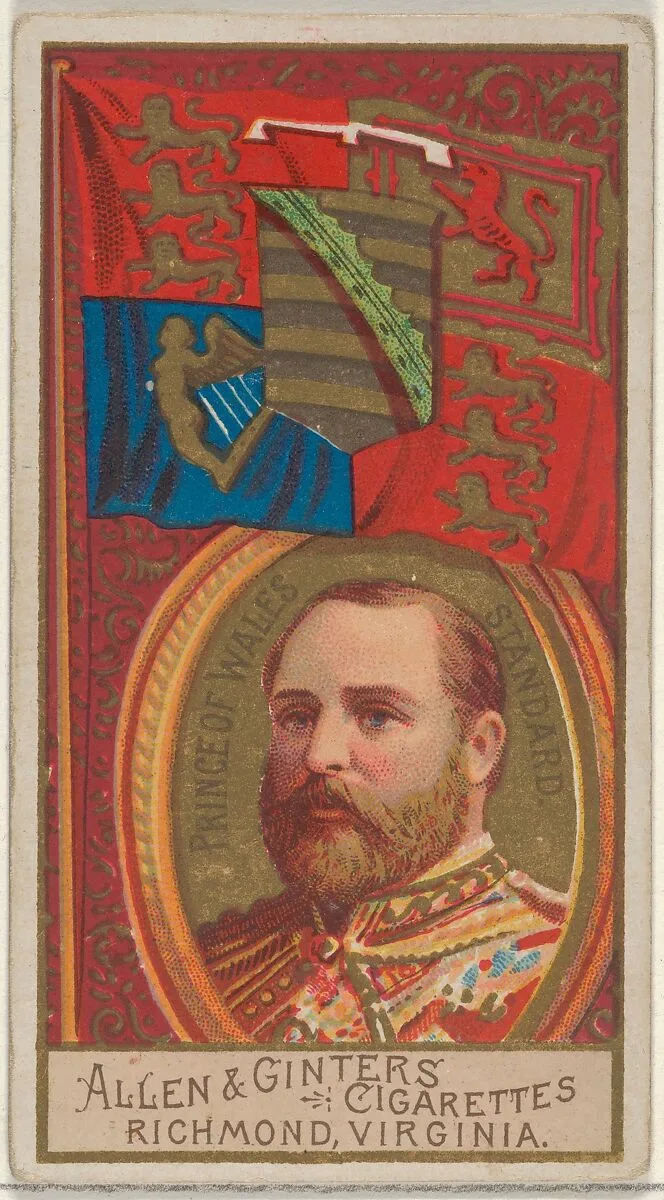 Prince of Wales Standard, from the Naval Flags series (N17) for Allen & Ginter Cigarettes Brands — Allen & Ginter
