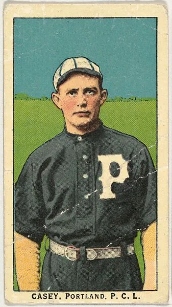 Casey, Portland, Pacific Coast League, from the "Obak Baseball Players" set (T212), issued by the American Tobacco Company to promote Obak Mouthpiece Cigarettes — American Tobacco Company