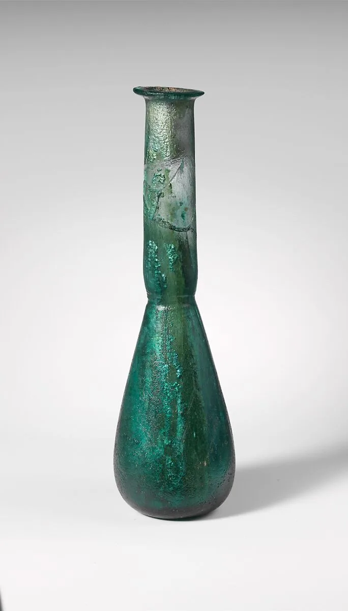 Glass perfume bottle — Unknown