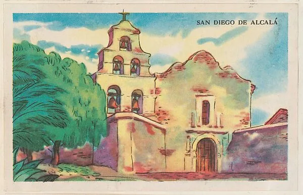 San Diego De Alcalá, bakery card from the Missions series (D39-6), issued by the Gordon Bread Company — Gordon Bread Company