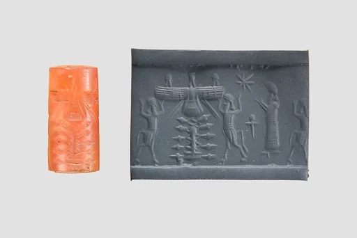 Cylinder seal with cultic scene