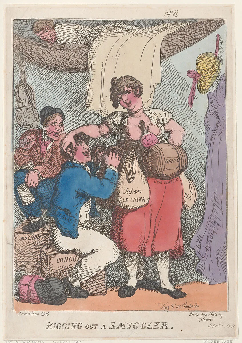 Rigging Out a Smuggler — Thomas Rowlandson|Thomas Tegg