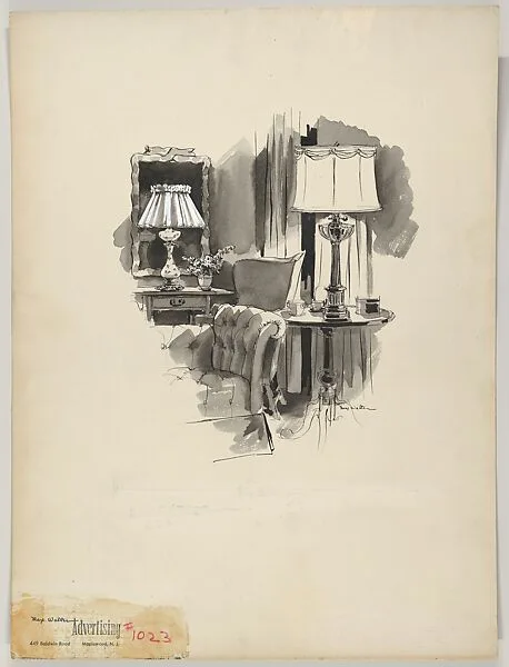 A Corner of a Livingroom in the "Colonial" Style — Max Walter