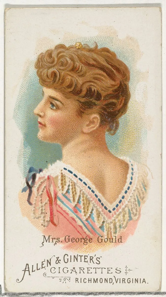 Mrs. George Gould (Edith M. Kingdon), from World's Beauties, Series 1 (N26) for Allen & Ginter Cigarettes — Allen & Ginter