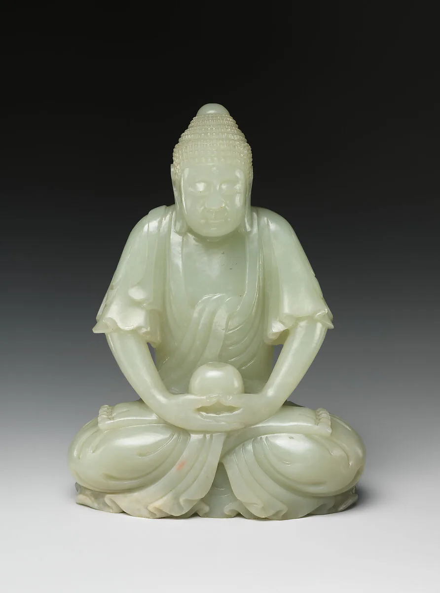 清 玉雕坐佛|Seated Buddha — Unknown