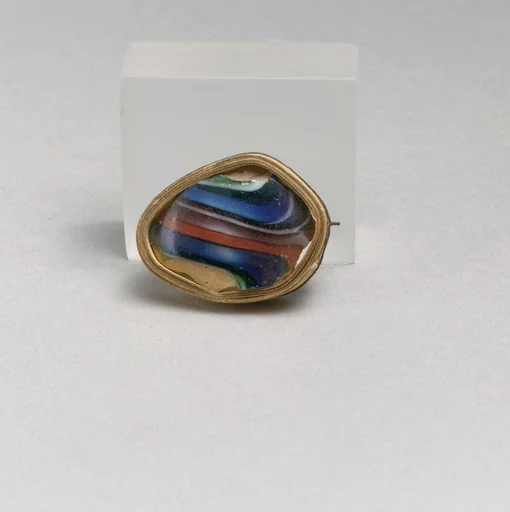 Glass mosaic fragment