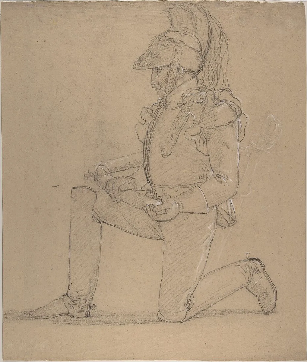 Kneeling Cuirassier — Pierre Narcisse Guérin