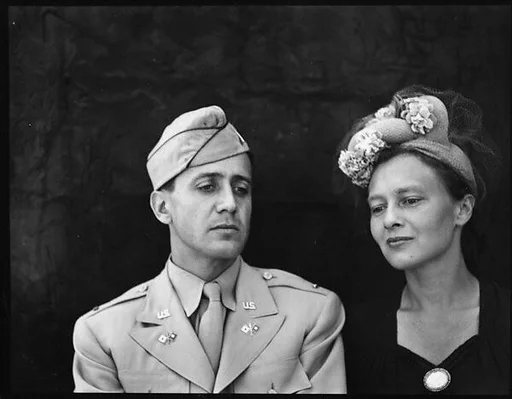[Unidentified Couple on Roof of 441 East 92nd Street Apartment Building?, New York City]