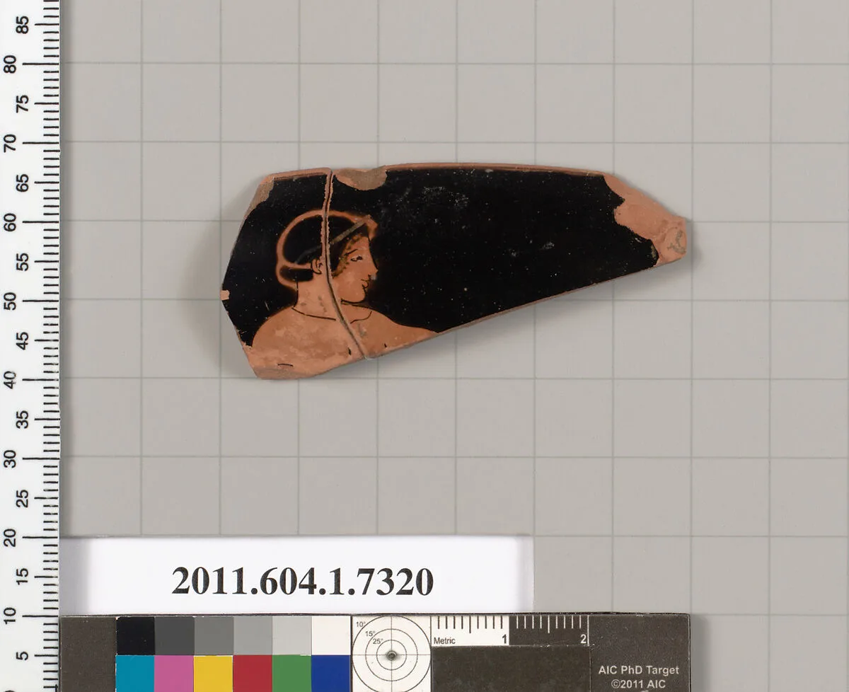 Terracotta rim fragment of a kylix (drinking cup) — Unknown