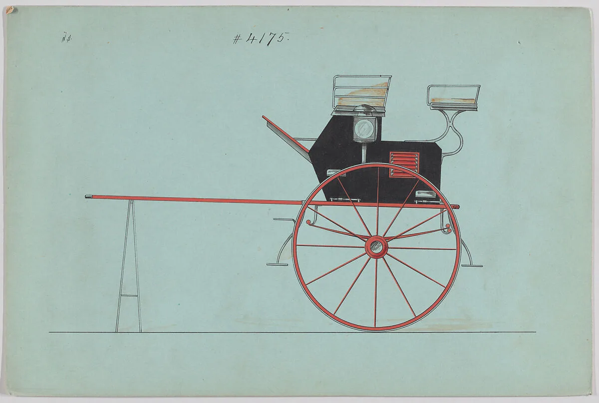 Design for Dog Cart or 2 Wheeler, no. 4175 — Brewster & Co.|Herman Stahmer