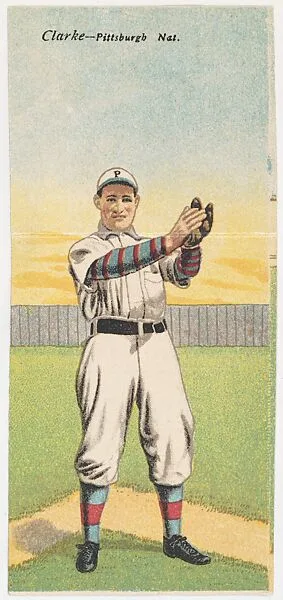 Clarke, Pittsburgh, National League, from the Mecca Double Folder series (T201) — Mecca Cigarettes