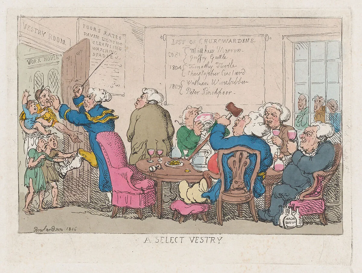 A Select Vestry — Thomas Rowlandson