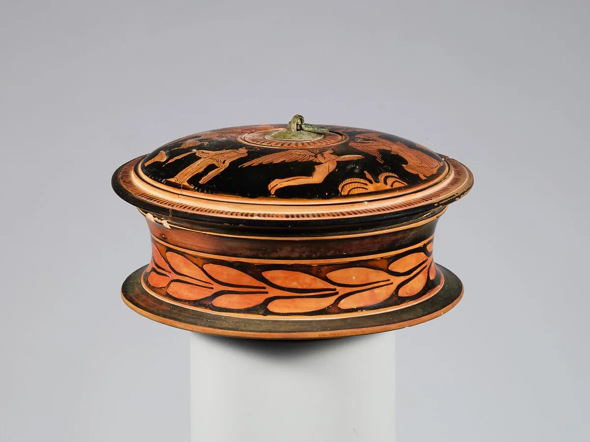 Terracotta pyxis (box) — Unknown