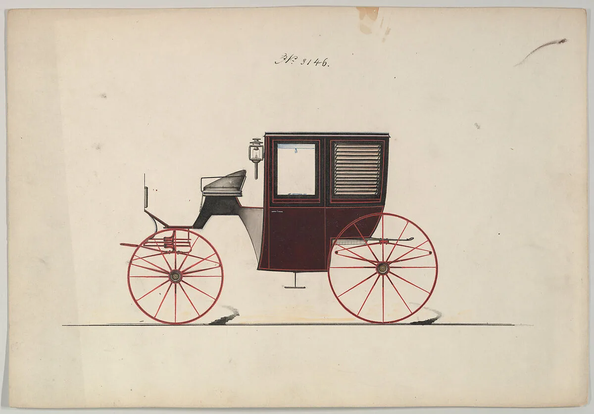 Design for Brougham, no. 3146 — Brewster & Co.