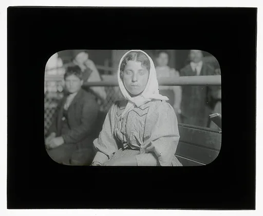[Social Documentary Lantern Slide of New York]