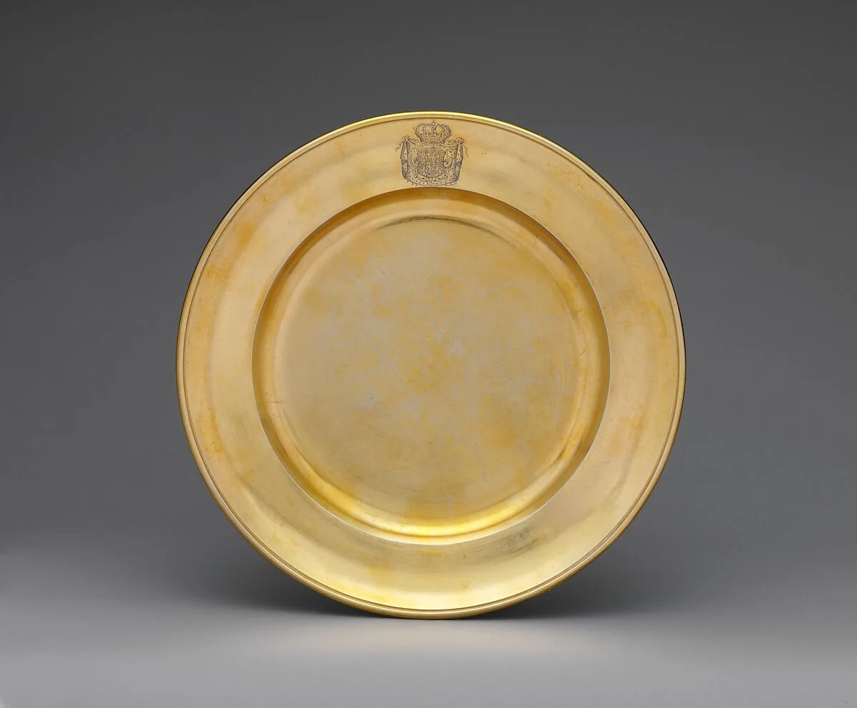 Plate (one of two) — Gottlieb Menzel