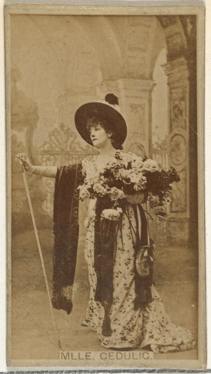Mlle. Gedulig, from the Actors and Actresses series (N145-8) issued by Duke Sons & Co. to promote Duke Cigarettes — American Tobacco Company|W. Duke, Sons & Co.