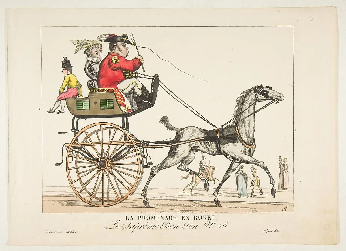 La Promenade en Bokei; Le Suprême Bon-Ton No. 26 — Aaron Martinet|Adrien Pierre Godefroy, Le Jeune